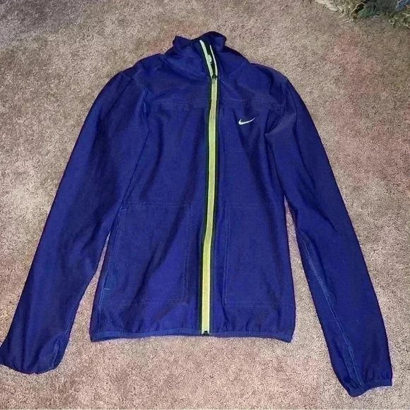Nike Jackets & Blazers - Womens Nike indigo blue Lightweight Jacket Size XS zipper vintage